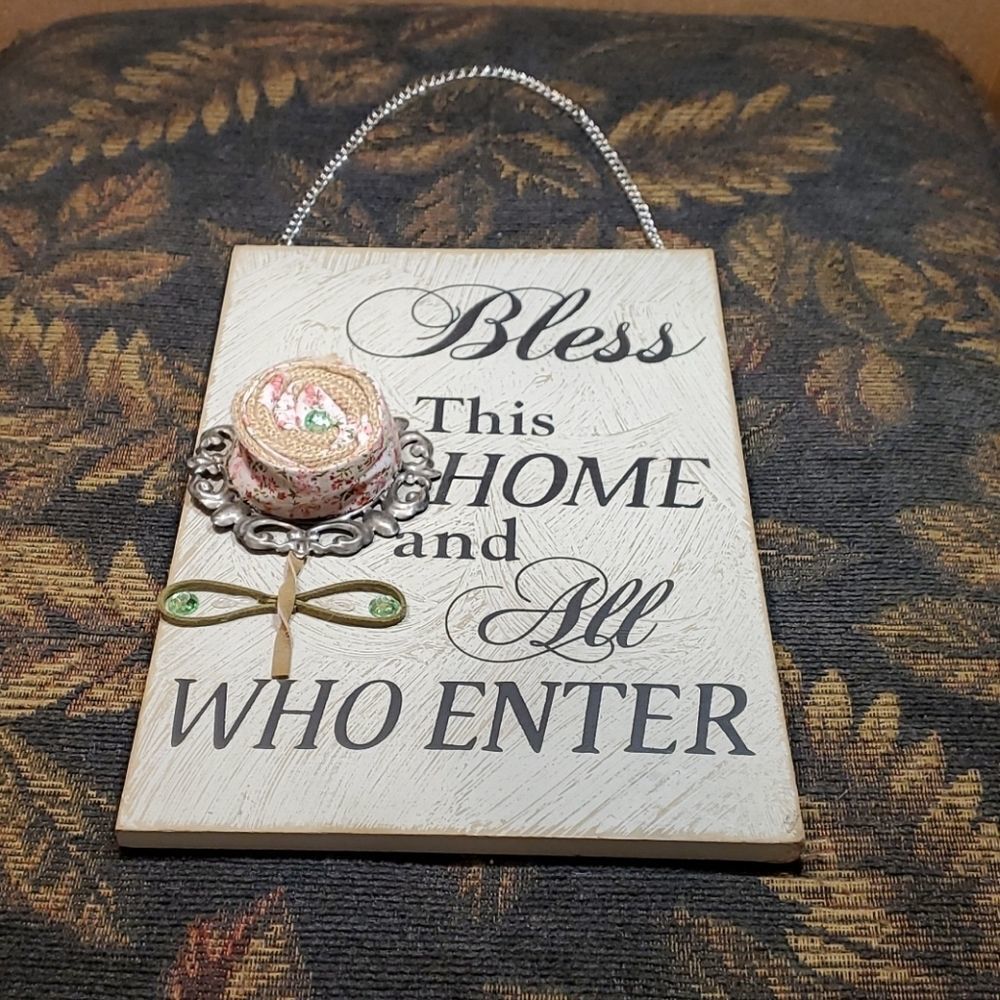 Bless This Home and All Who Enter Wall Hanging